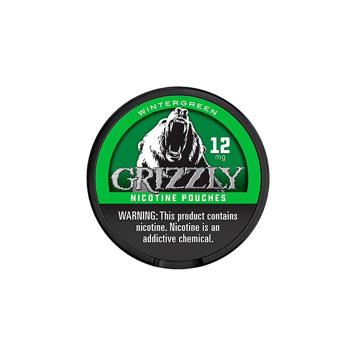Grizzly Wintergreen 12mg Nicotine Pouches
