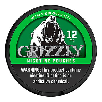 Grizzly Wintergreen 12mg Nicotine Pouches