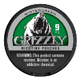 Grizzly Wintergreen 9mg Nicotine Pouches