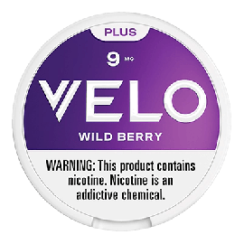 VELO Plus Wild Berry 9mg Nicotine Pouches